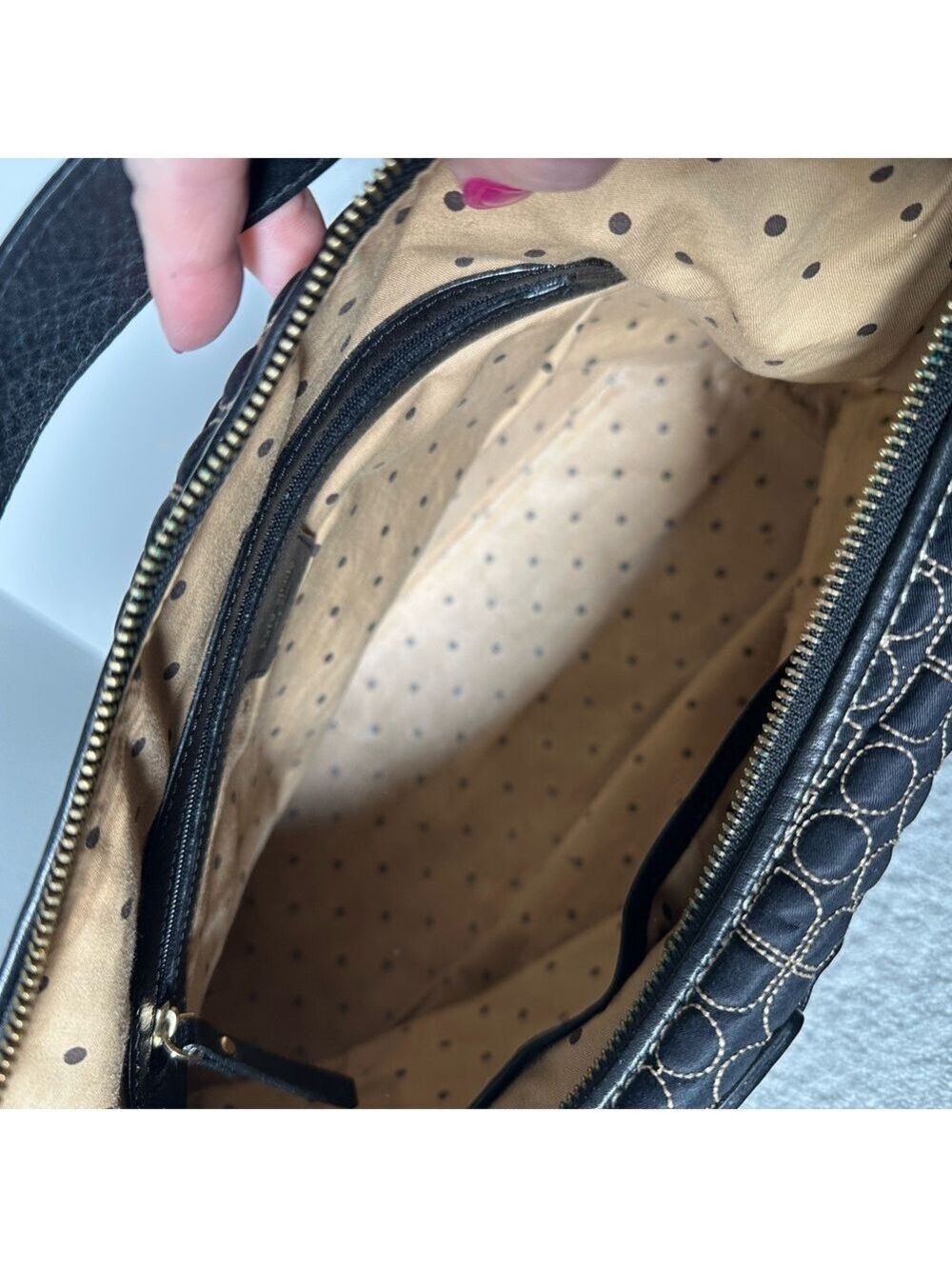 Kate Spade Black Dot Noel Handbag - Picture 5 of 5
